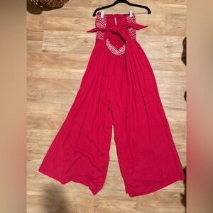Free People Red Women's Jumpsuit